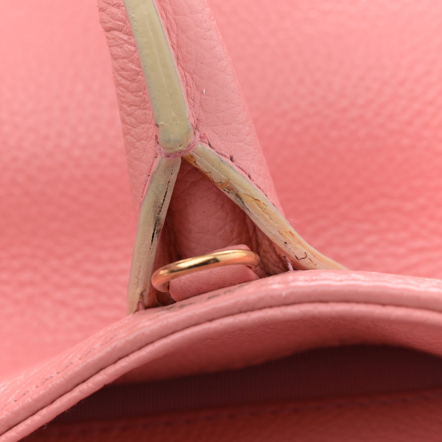 Calfskin Cerf Executive Shopper Tote Pink