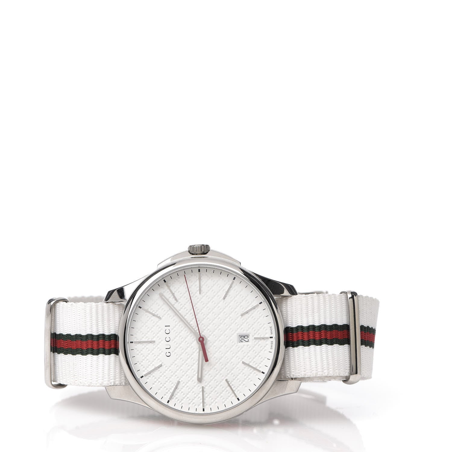 Gucci Stainless Steel Nylon 40mm G-Timeless Web Quartz Watch 3 of 6