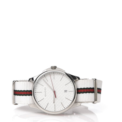 Gucci Stainless Steel Nylon 40mm G-Timeless Web Quartz Watch 3 of 6