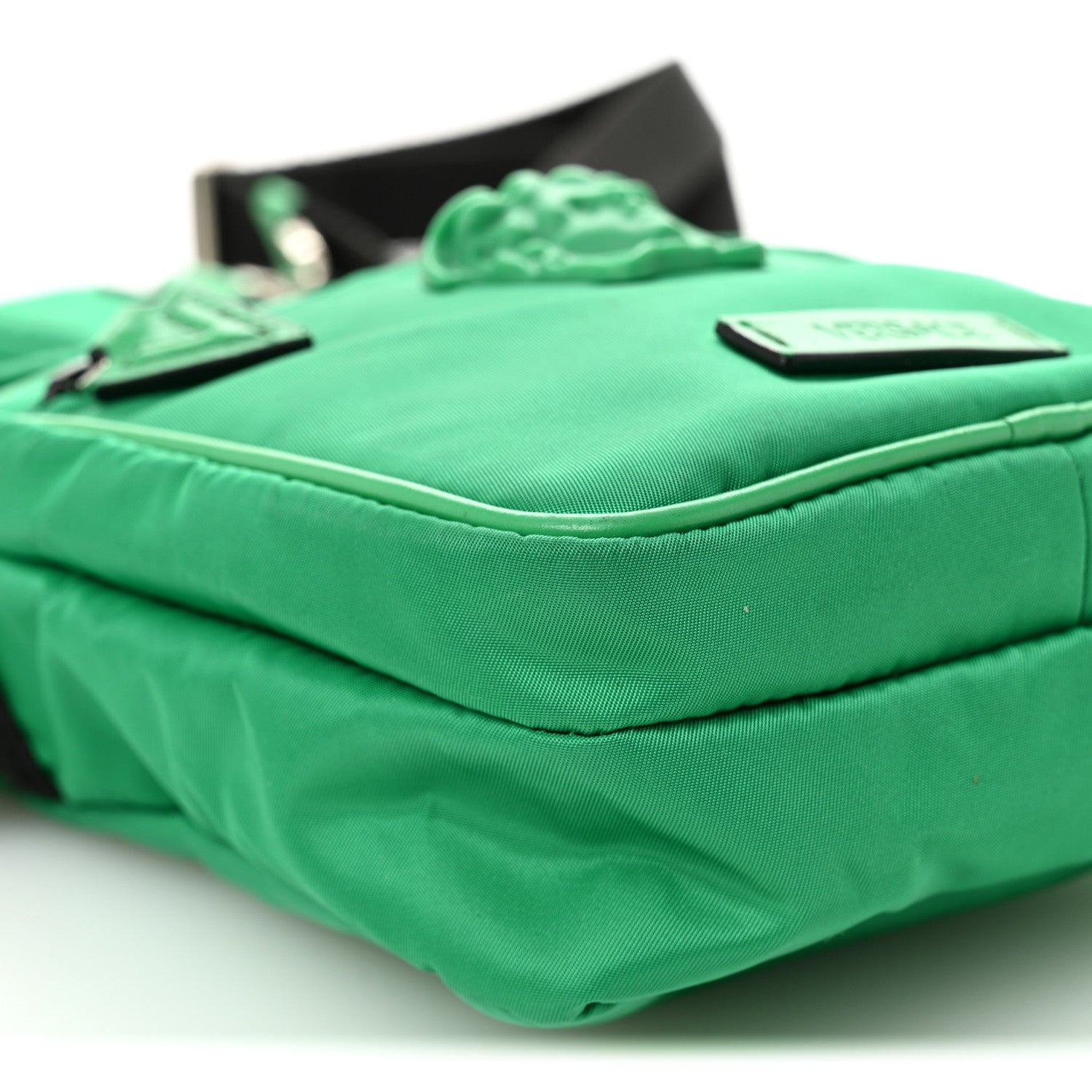 Versace Nylon Palazzo Medusa Crossbody Bag Green 9 of 12