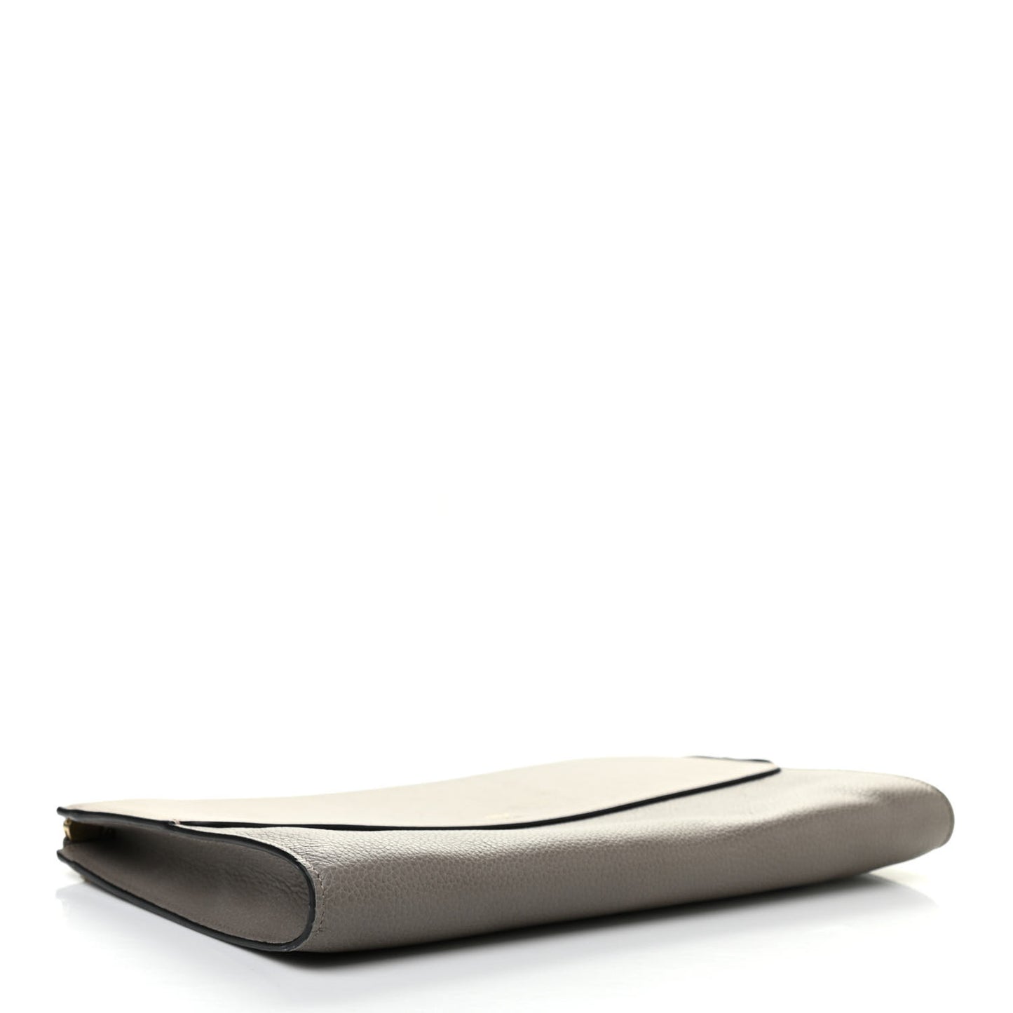 Grained Calfskin Joe Clutch Motty Grey