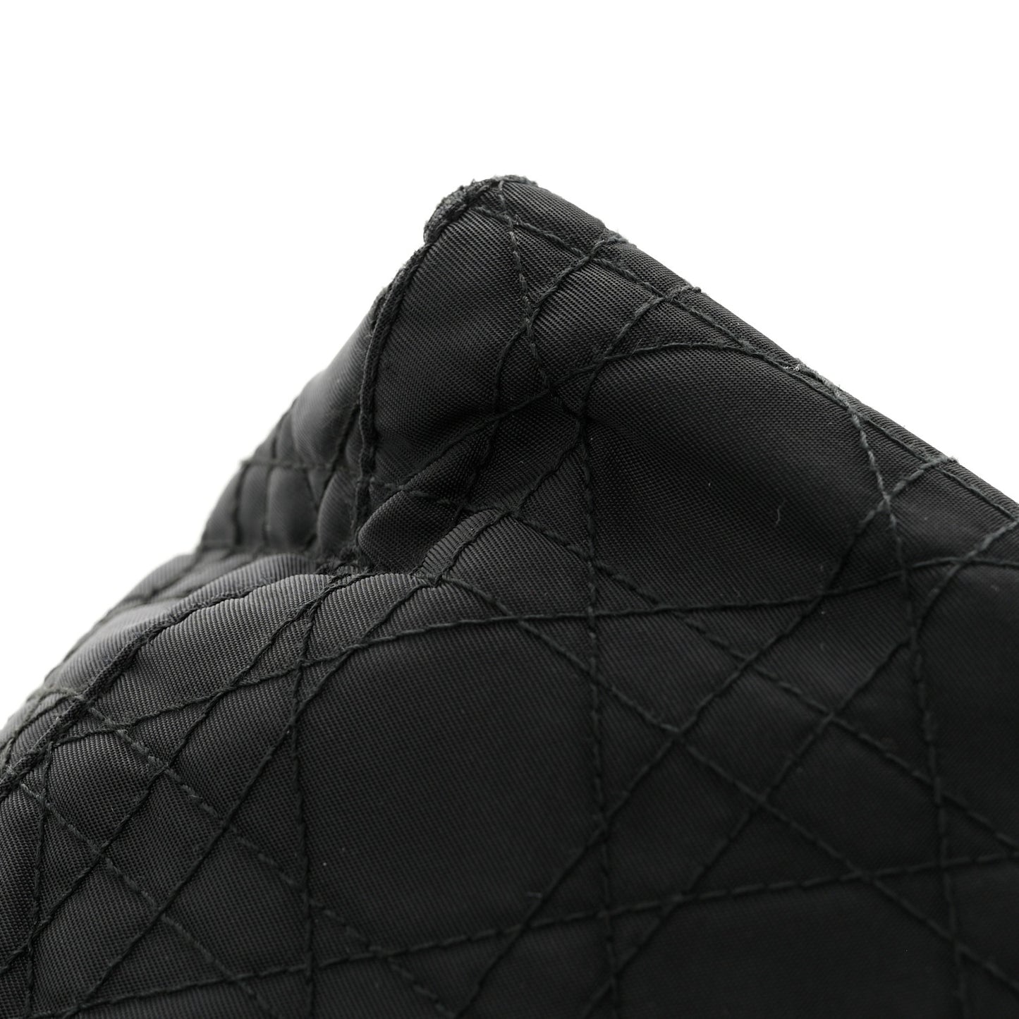 Nylon Cannage Medium Lady Dior Black