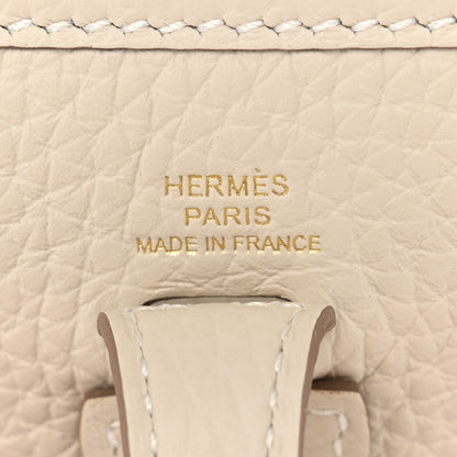 Hermes Taurillon Clemence Evelyne TPM Craie 6 of 11