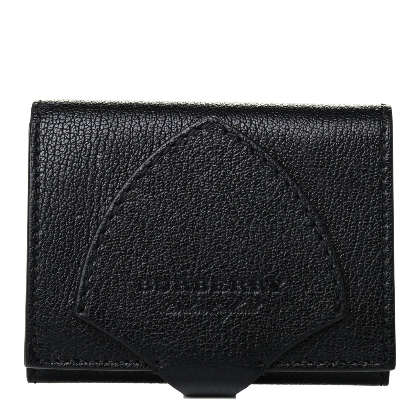 Grainy Calfskin Harlow Bifold Wallet Black