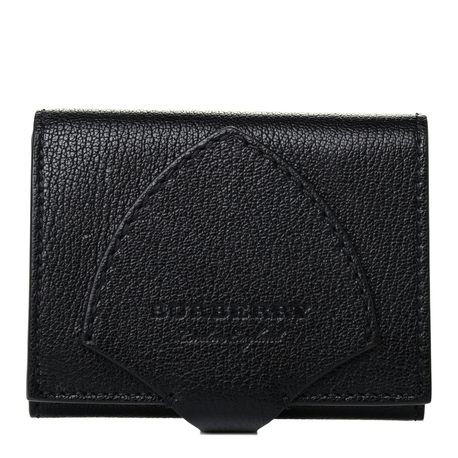 Burberry Grainy Calfskin Harlow Bifold Wallet Black 1 of 4