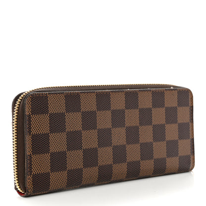 Louis Vuitton Damier Ebene Clemence Wallet Cherry 3 of 7
