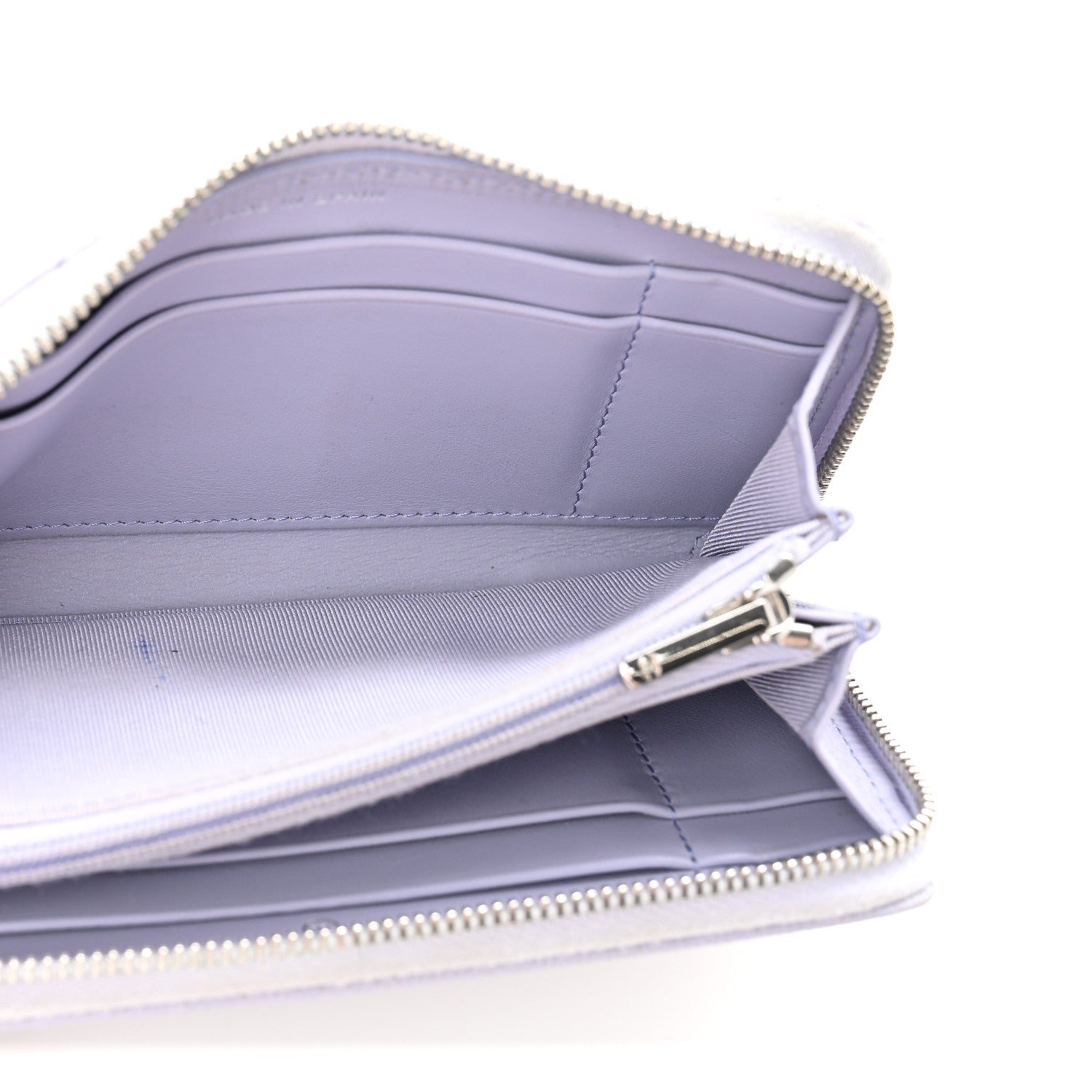 Chanel Caviar Quilted Medium Zip Around Wallet Light Purple 5 of 10