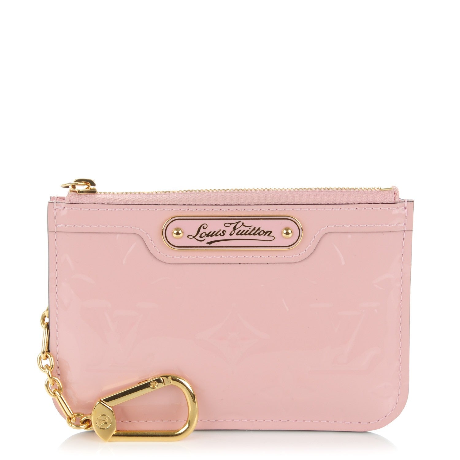 Louis Vuitton Vernis Key Pouch Rose Ballerine 1 of 7