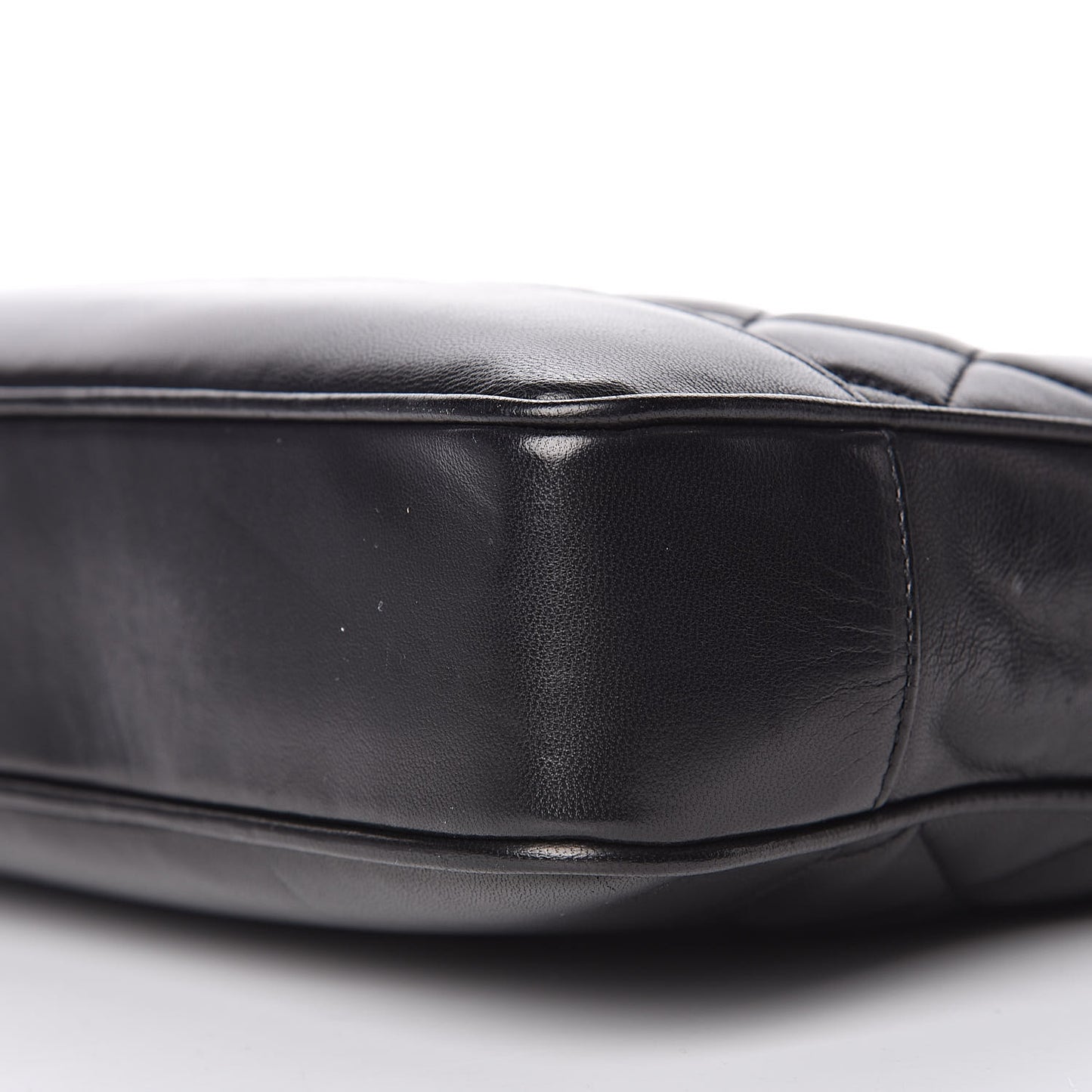 Lambskin Quilted Shoulder Bag Black