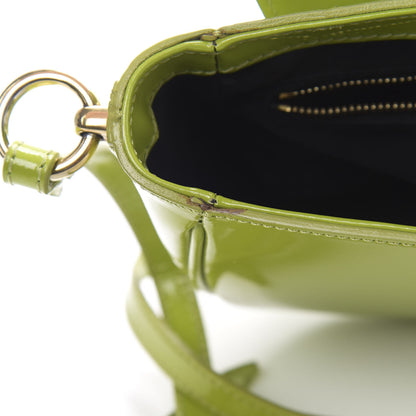 Burberry Patent Small Leigh Crossbody Bag Lemon Green 15 of 19