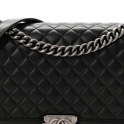 Chanel Lambskin Quilted New Medium Boy Flap Black 8 of 10
