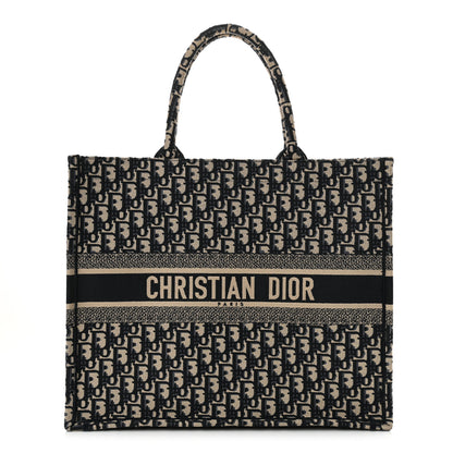 Christian Dior Oblique Large Book Tote Blue Multicolor 1 of 14