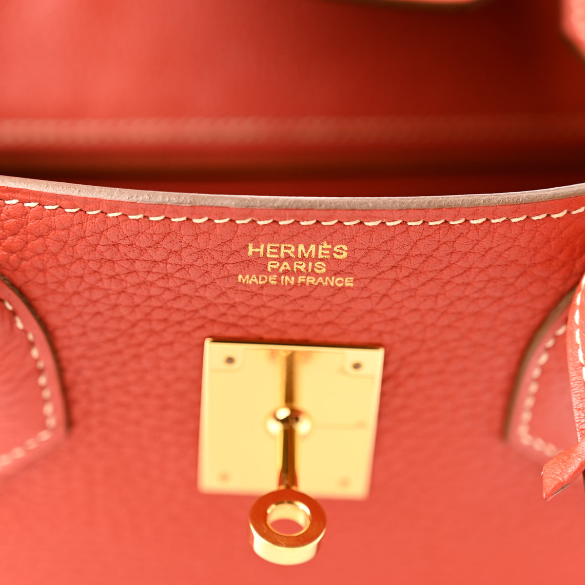 Hermes Taurillon Clemence Birkin 30 Sanguine 6 of 12