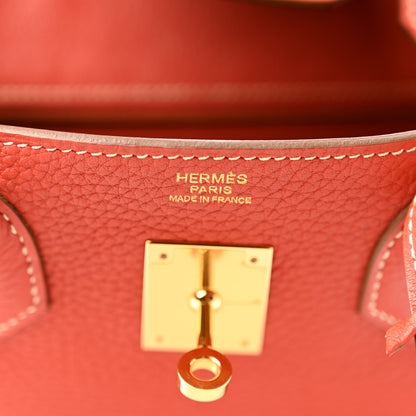 Hermes Taurillon Clemence Birkin 30 Sanguine 6 of 12