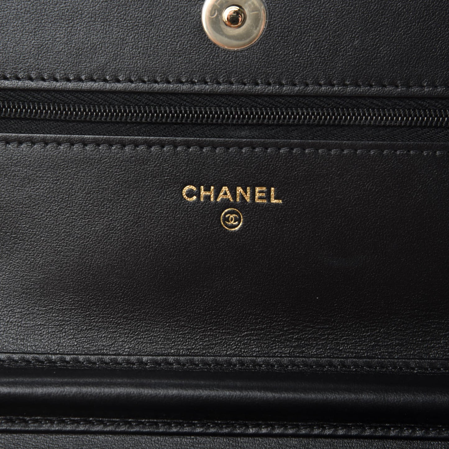 Tweed Quilted Wallet On Chain WOC Black Ecru White