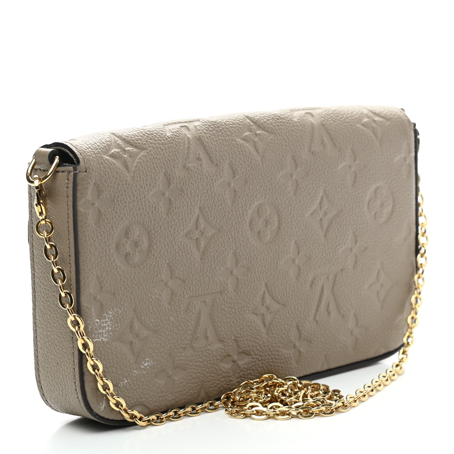 Louis Vuitton Empreinte Pochette Felicie Chain Wallet Tourterelle 3 of 6