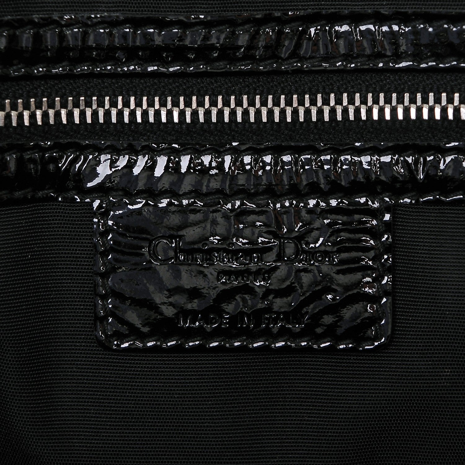 Christian Dior Patent Cannage Large Dior Soft Shopping Tote Black 6 of 6