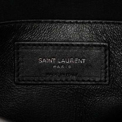Saint Laurent Crinkled Calfskin Matelasse Monogram Baby Niki Chain Satchel Storm 6 of 10