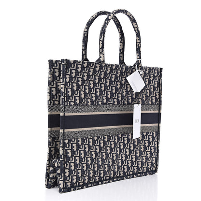 Christian Dior Oblique Book Tote Blue Multicolor 3 of 10