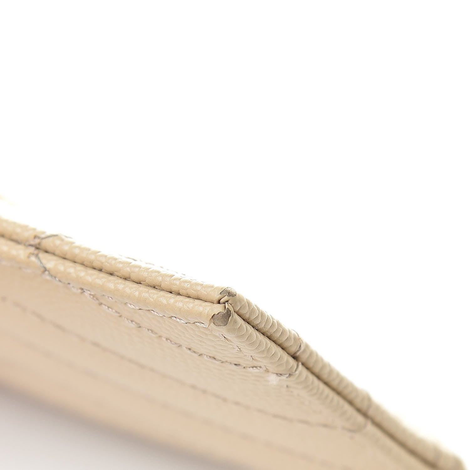 Saint Laurent Grain De Poudre Matelasse Chevron Monogram Credit Card Case Nude Powder 7 of 12