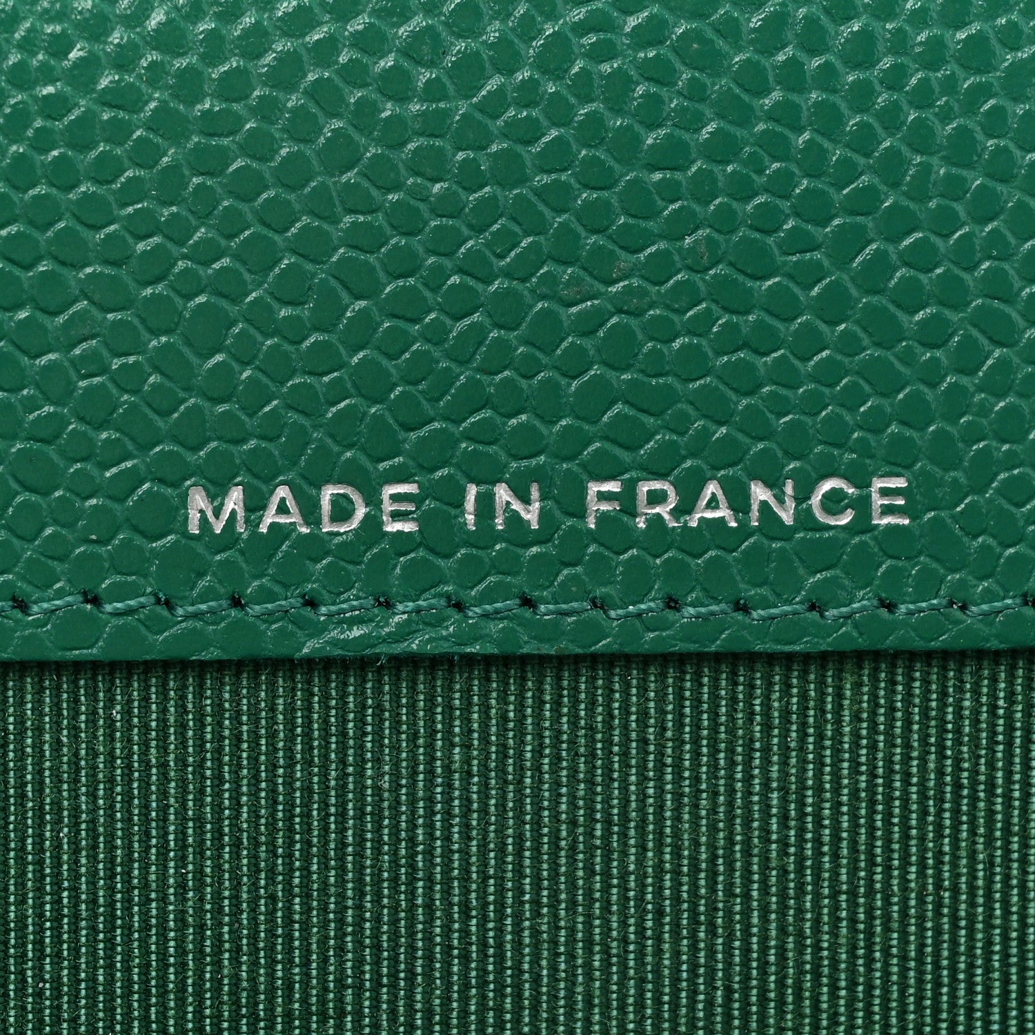 Chanel Caviar Quilted Flap Card Holder Wallet Green 8 of 13