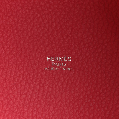 Hermes Taurillon Clemence Picotin Lock 18 PM Rose Azalee 6 of 11