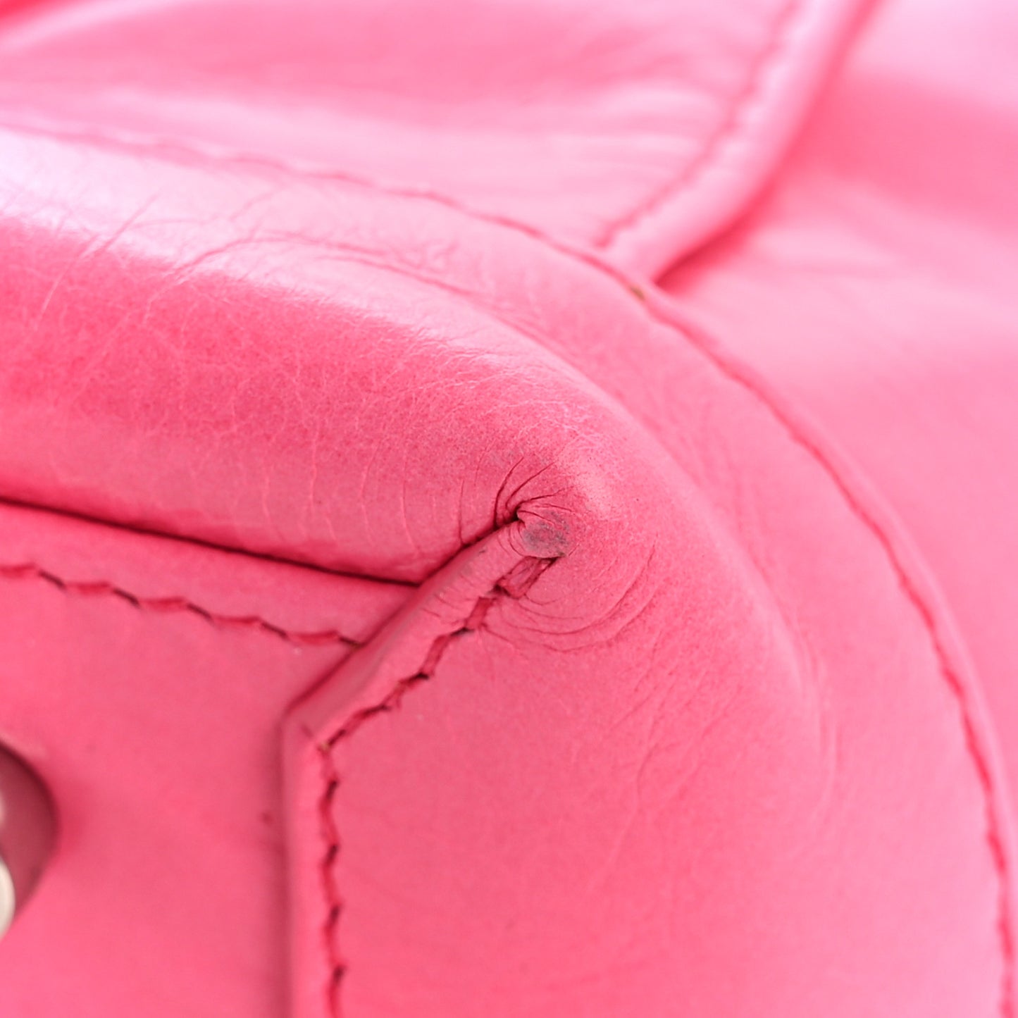 Paper Calfskin Maxi Intrecciato Mini Arco Pink