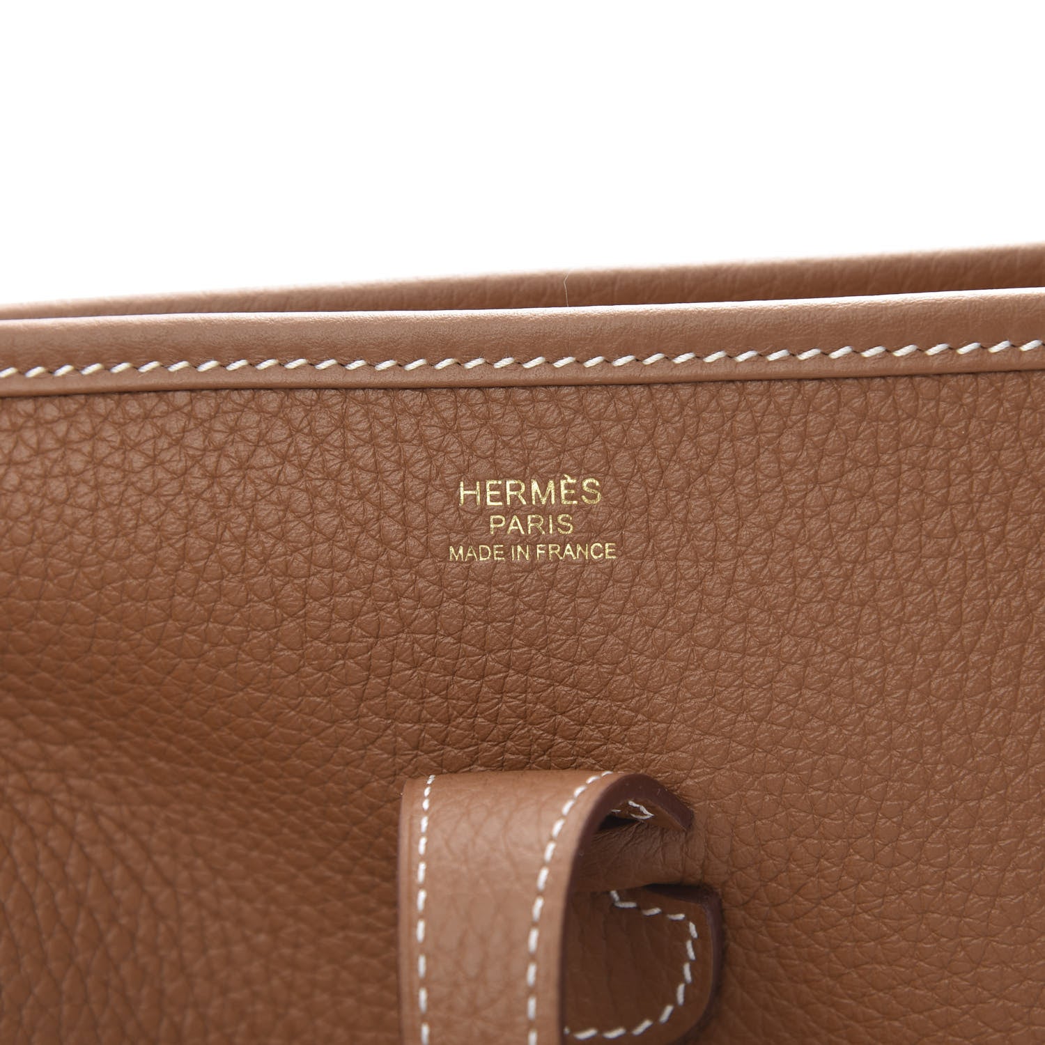 Hermes Taurillon Clemence Evelyne III PM Gold 6 of 10