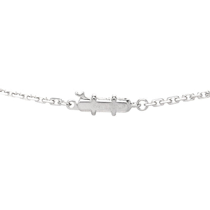 Cartier 18K White Gold Diamond LOVE Paved Necklace 4 of 7