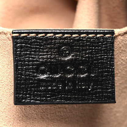 Gucci Azalea Sakai Calfskin Horsebit 1955 Drawstring Bucket Bag Black 6 of 11