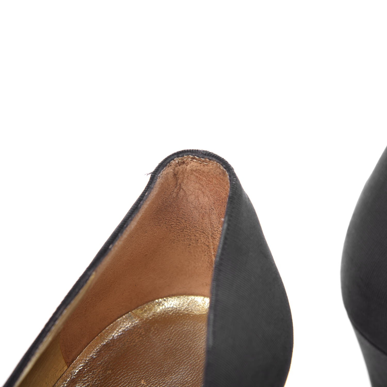 Chanel Grosgrain Cap Toe Pumps 37.5 Black 14 of 19