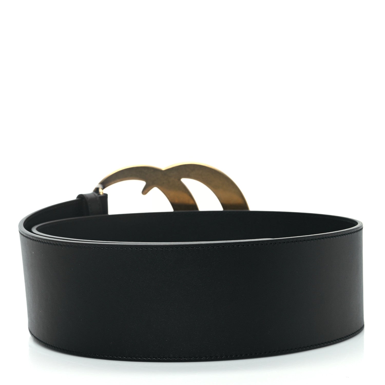 Gucci Calfskin Double G Wide Belt 90 36 Black 2 of 4