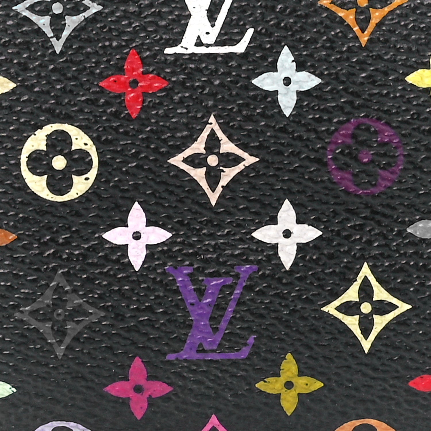 Louis Vuitton Monogram Multicolor Key Pouch Black Grenade 7 of 10