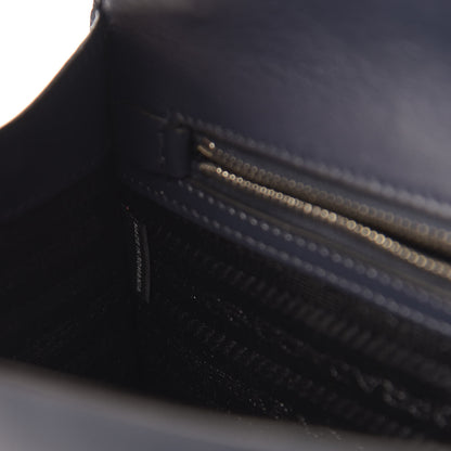 Prada Saffiano Pattina Crossbody Bag Bluette Baltico 7 of 10