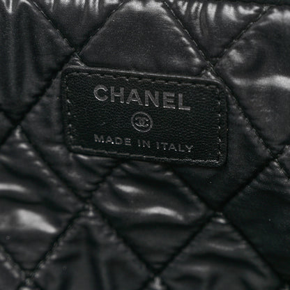 Chanel Lambskin Quilted Large Cosmetic Case Black 6 of 7