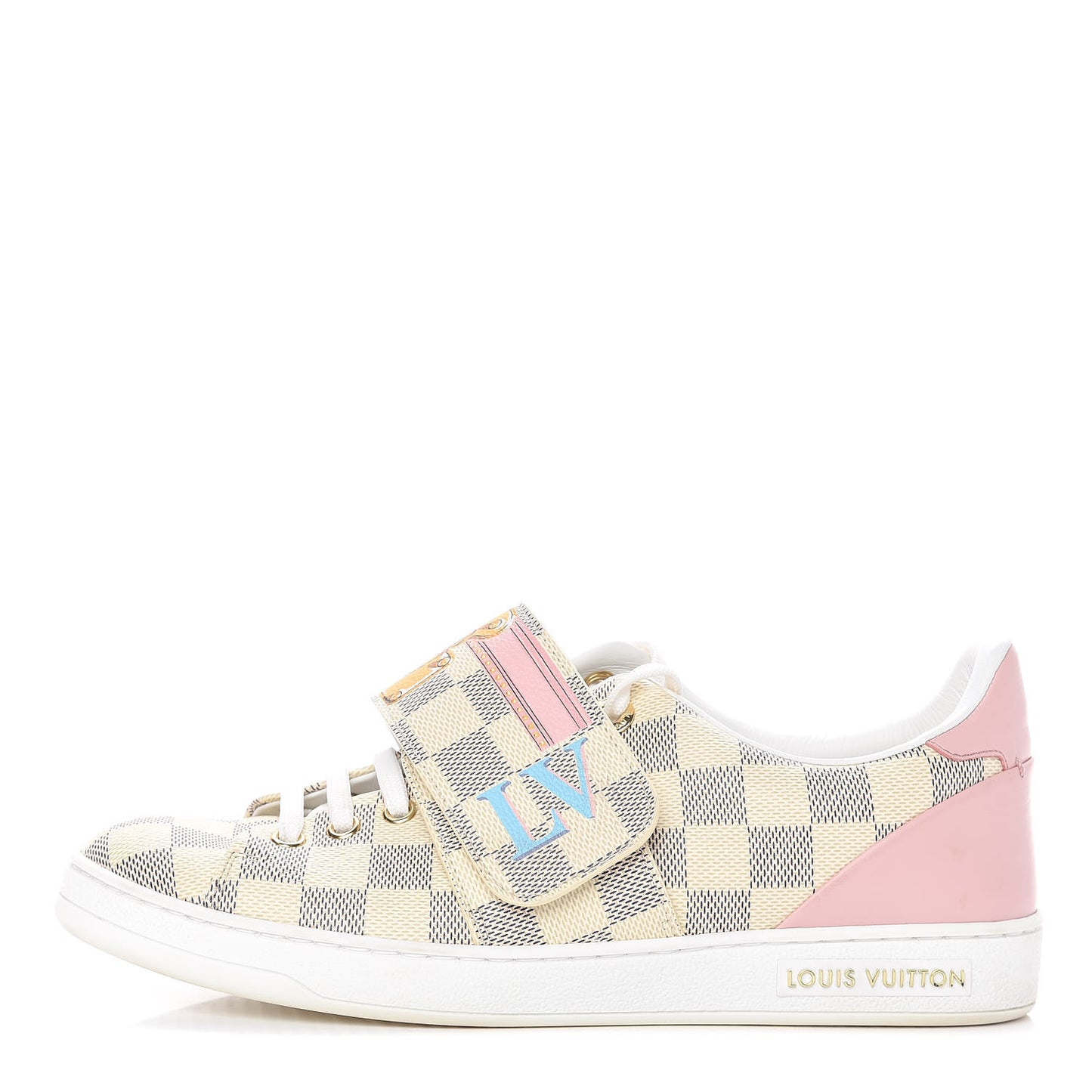 Damier Azur Summer Trunks Frontrow Sneakers 38