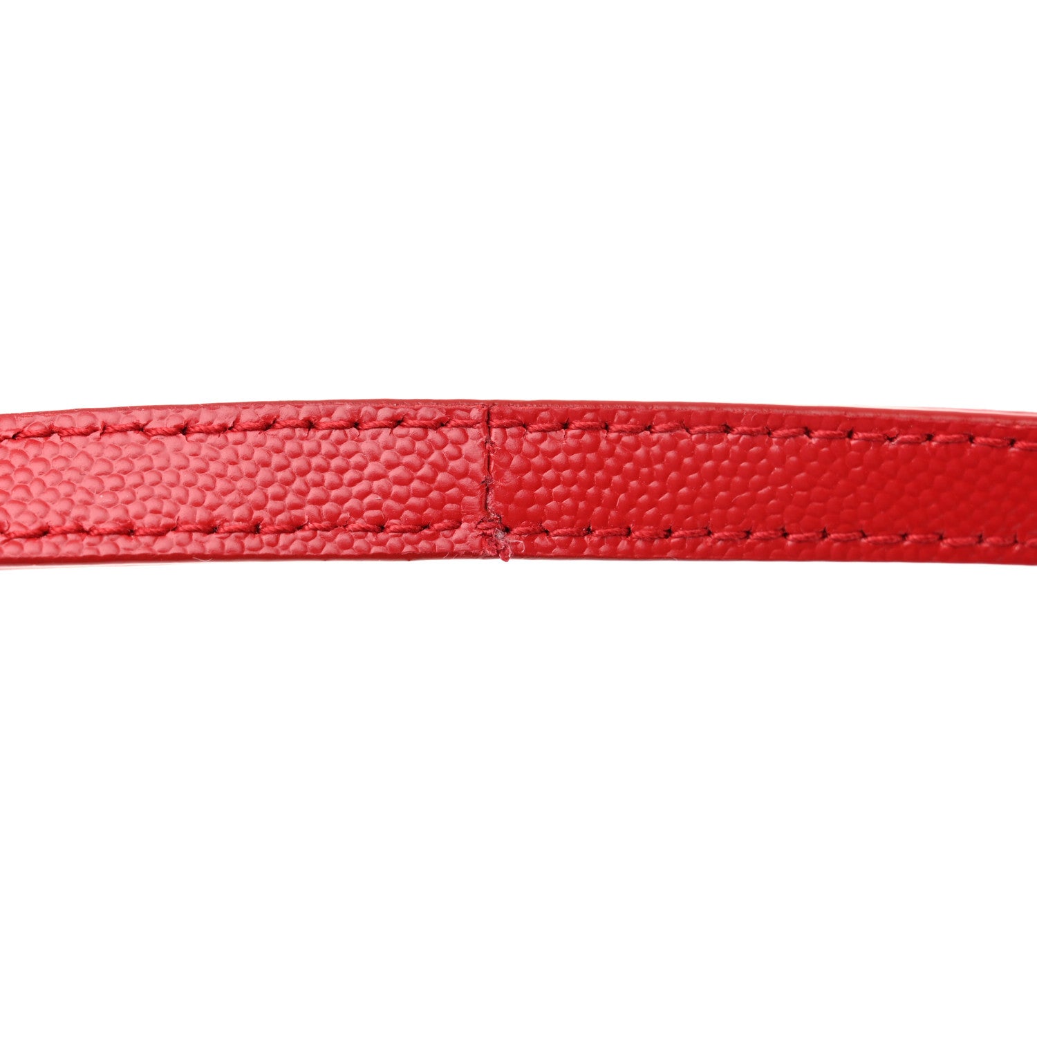 Saint Laurent Grain de Poudre Mini Classic Monogram Cassandra Top Handle Rouge Eros 10 of 11
