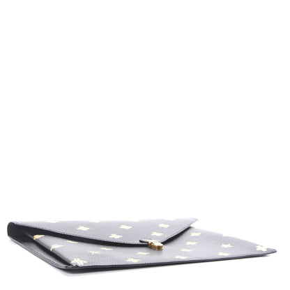 Gucci Grained Calfskin Bee Star Portfolio Black 4 of 8