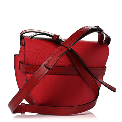Loewe Grained Calfskin Small Gate Crossbody Bag Scarlet Burnt Red 3 of 12