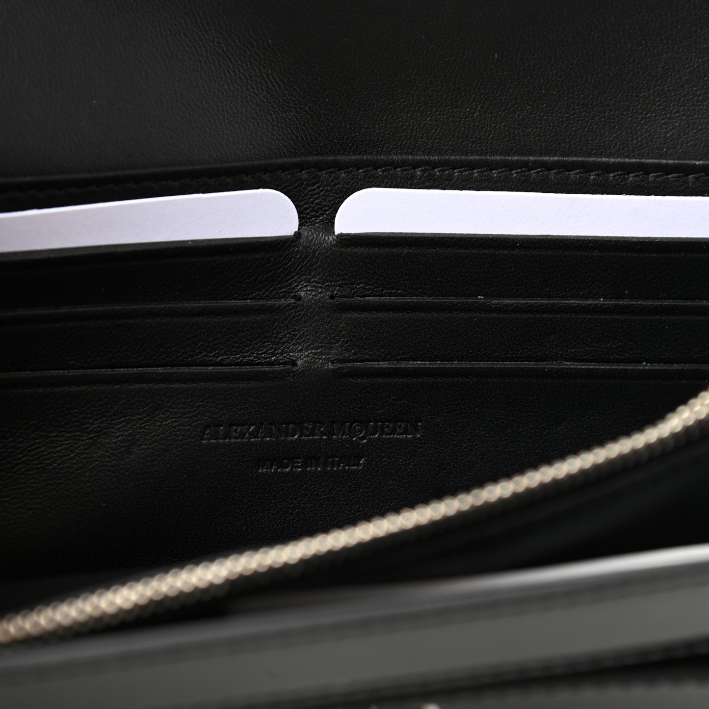 Patent Skull Wallet on Chain Black