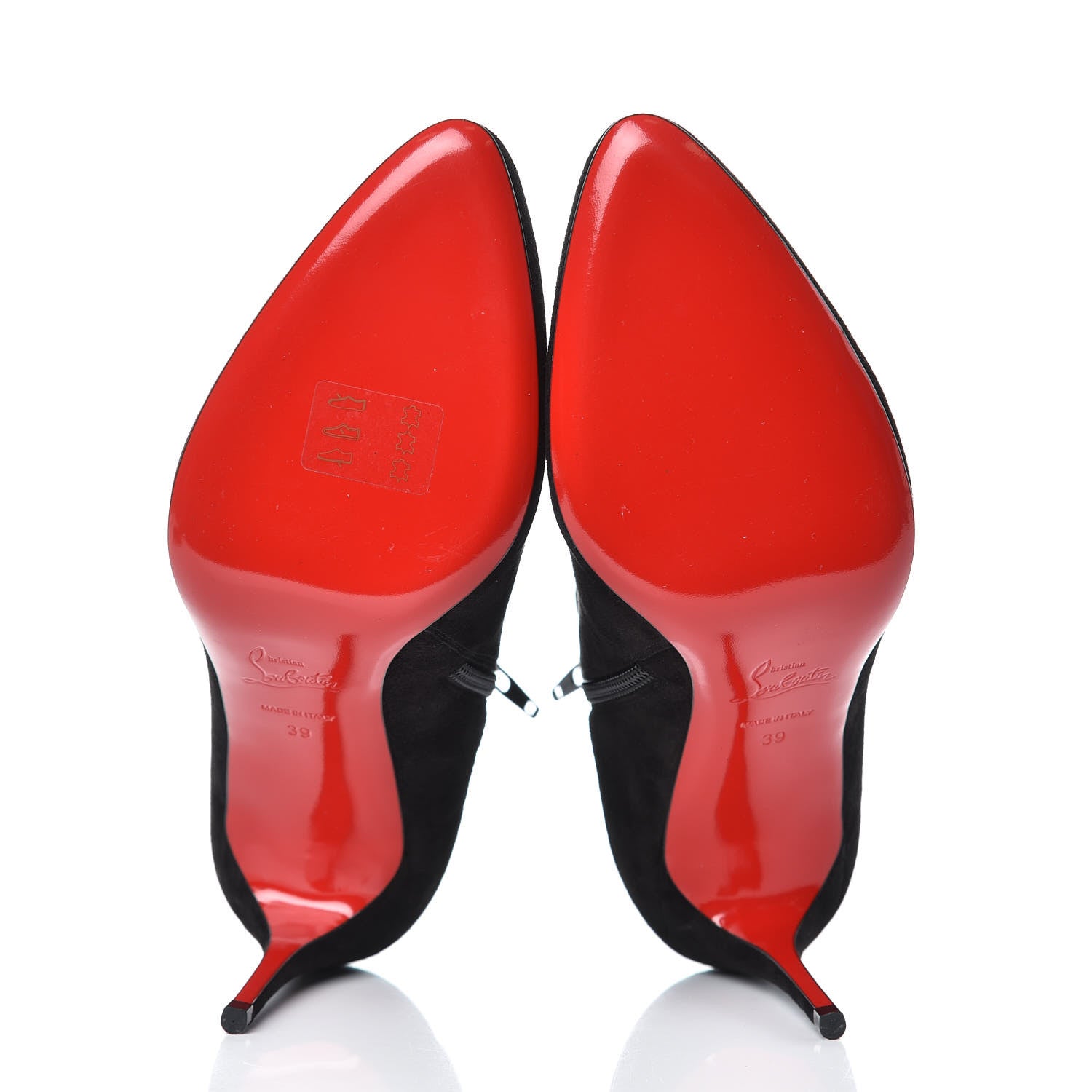 Christian Louboutin Veau Velours Eloise Booty 85 Ankle Boots 39 Black 5 of 10