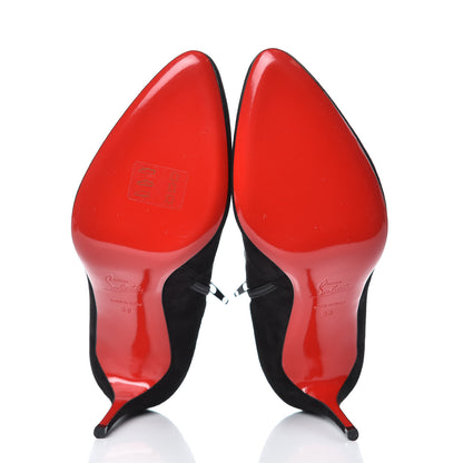 Christian Louboutin Veau Velours Eloise Booty 85 Ankle Boots 39 Black 5 of 10