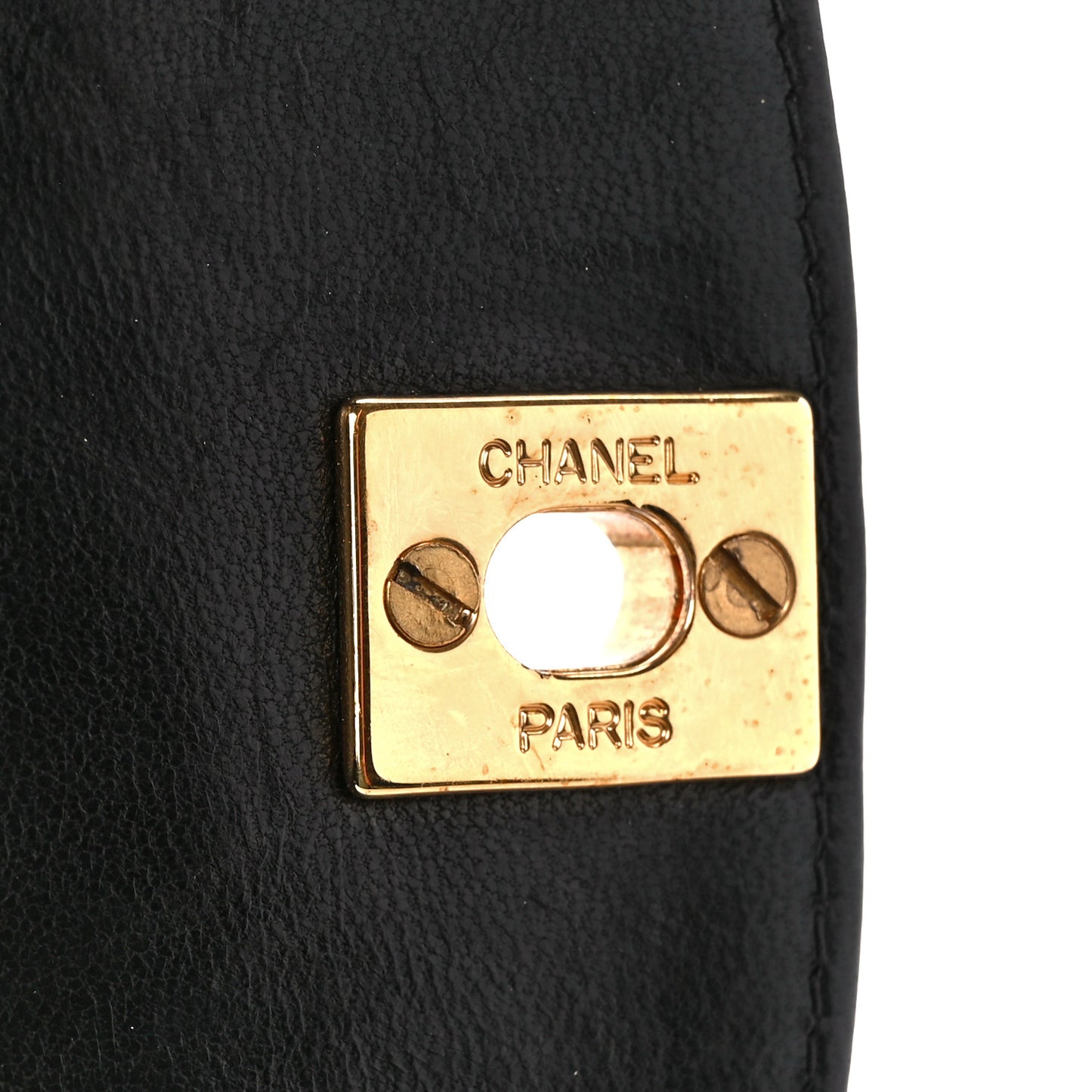 Lambskin Quilted Small Single Flap Black