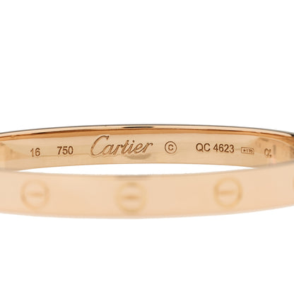 Cartier 18k Pink Gold Love Bracelet 16 4 of 8