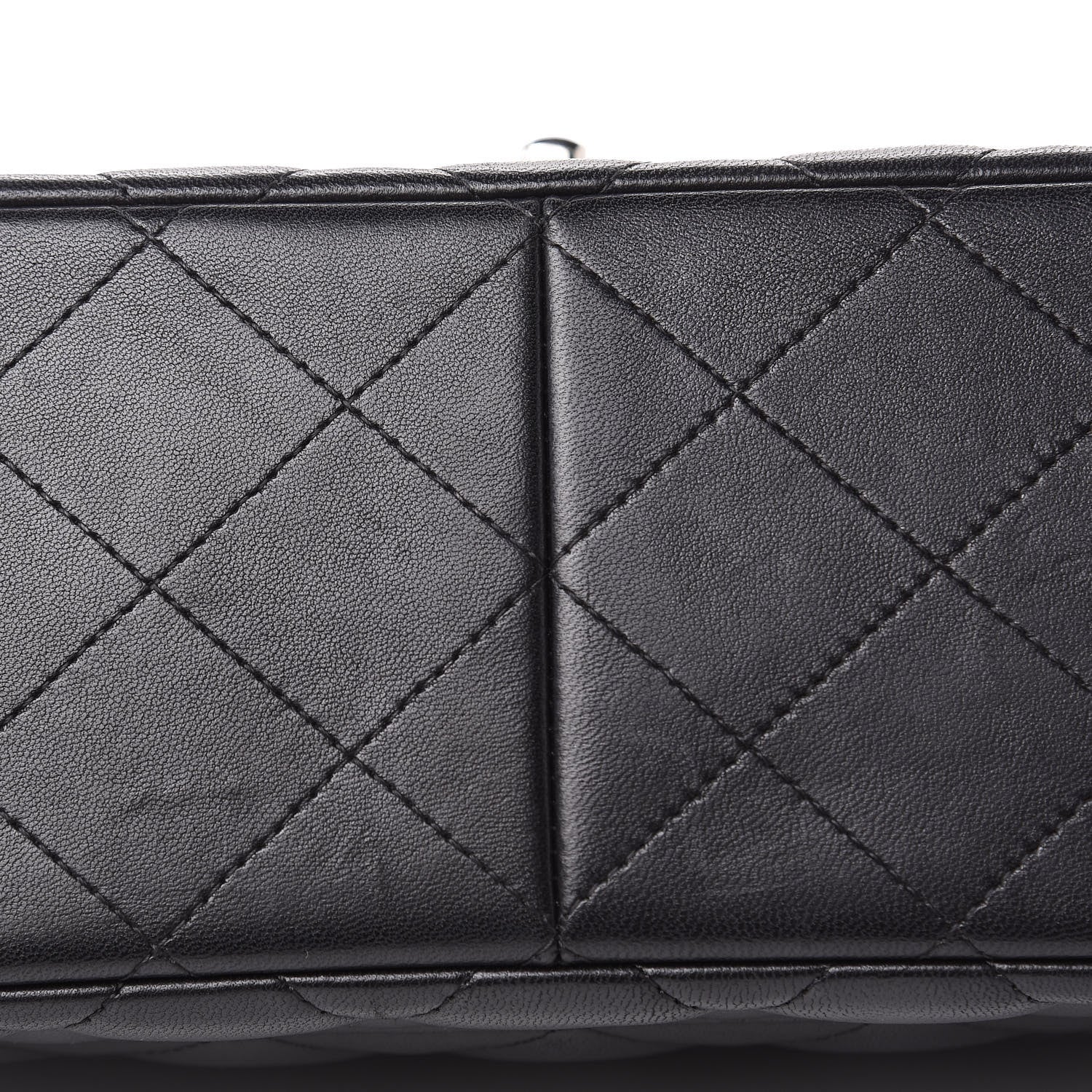 Chanel Lambskin Quilted Jumbo Double Flap Black 9 of 17