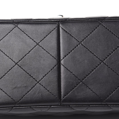 Chanel Lambskin Quilted Jumbo Double Flap Black 9 of 17