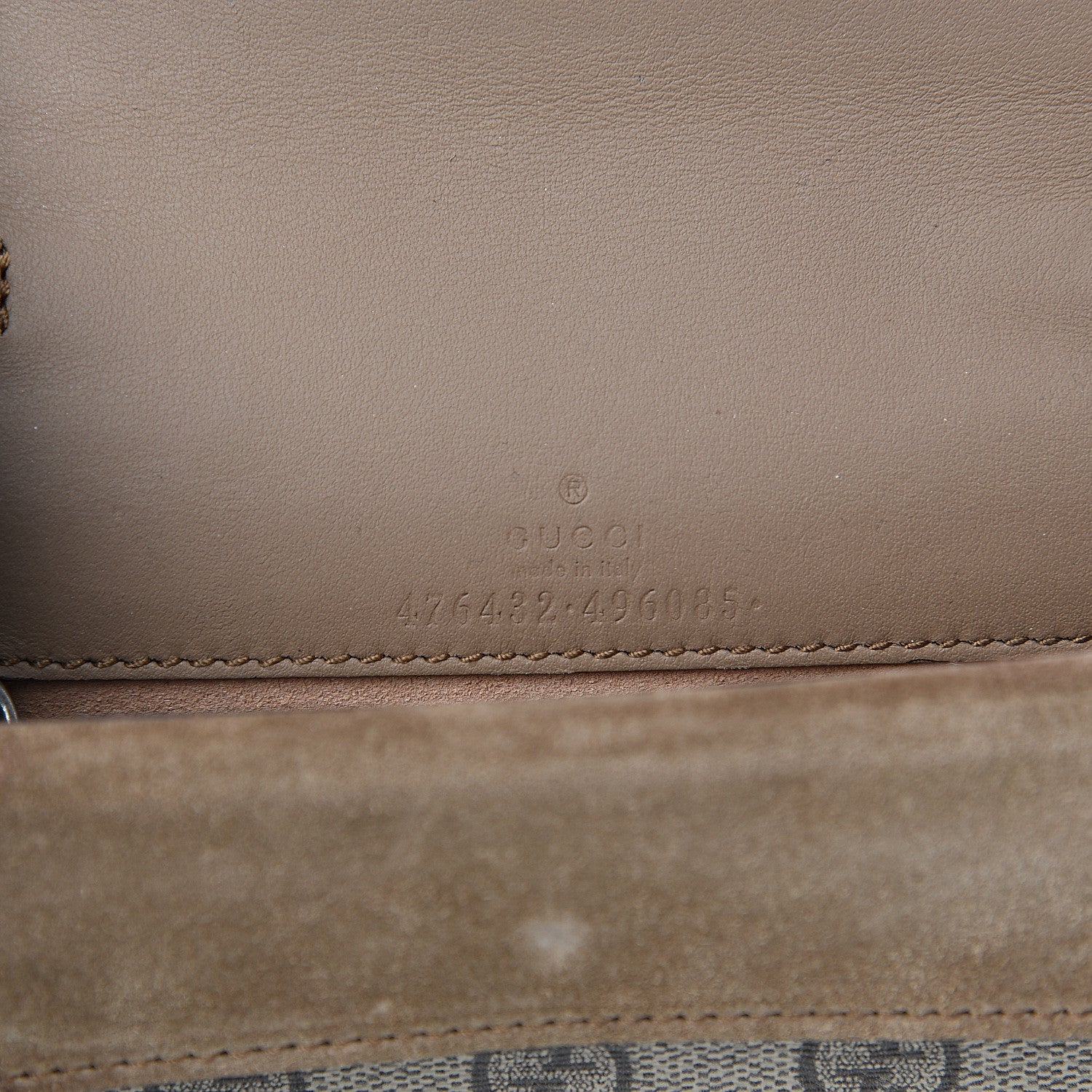 Gucci GG Supreme Monogram Super Mini Dionysus Shoulder Bag Taupe 5 of 9