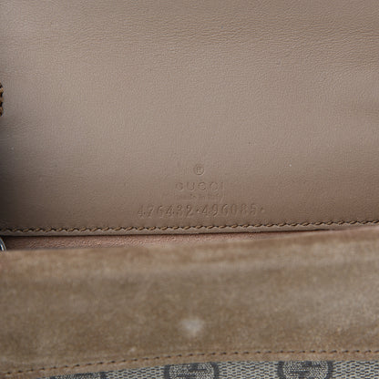 Gucci GG Supreme Monogram Super Mini Dionysus Shoulder Bag Taupe 5 of 9