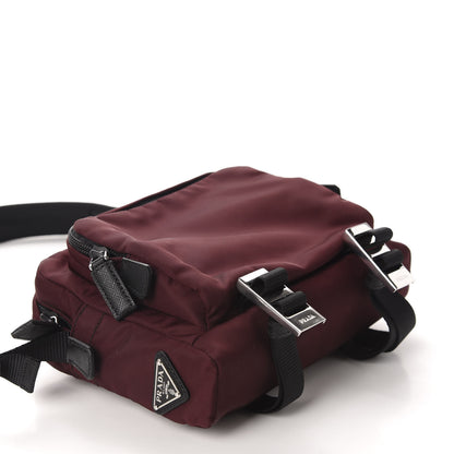 Prada Tessuto Nylon Saffiano Crossbody Granato 4 of 11