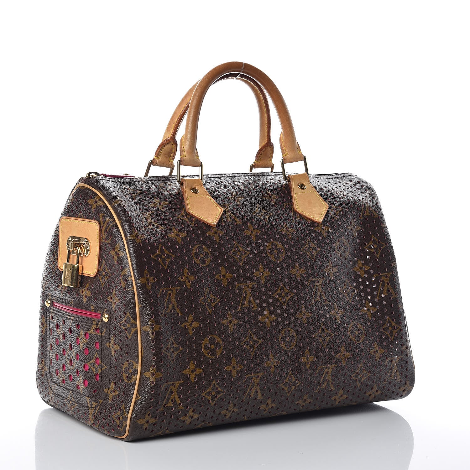 Louis Vuitton Monogram Perforated Speedy 30 Fuchsia 3 of 15